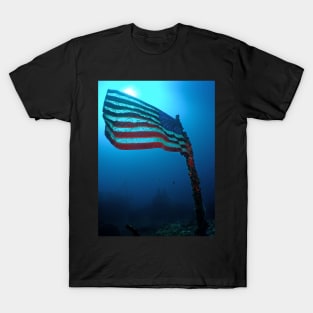 Old Glory on a Sunken Wreck T-Shirt